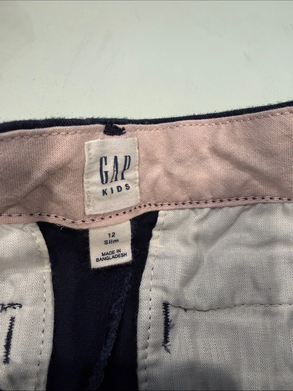 Lot of 2 GAP GIRLS Navy and Khaki Shorts Set- size 12 SLIM
